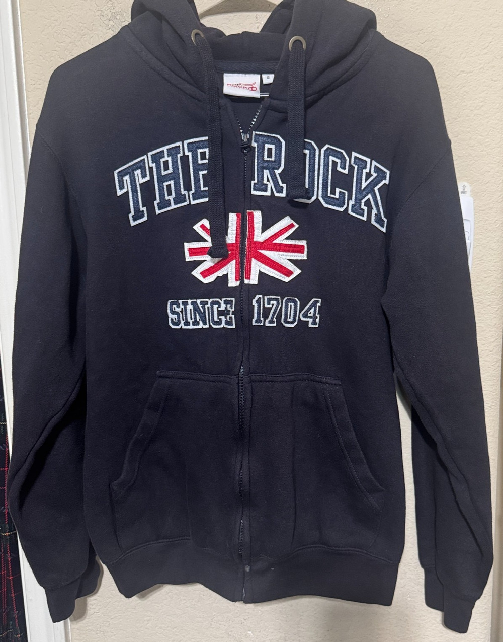 Top of the Rock Gibraltar Sweatshirt Hoodie Black sz S unisex cable car souvenir